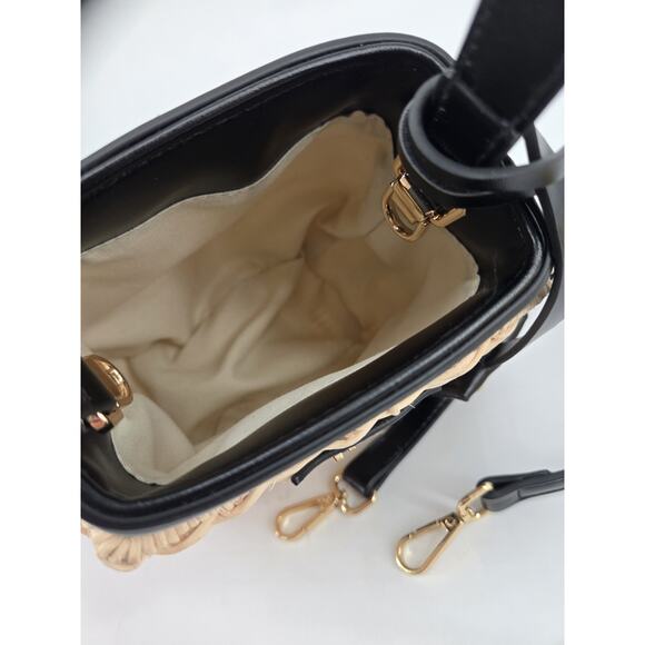 Loulu Mini Wicker Handbag Purse Handle With Removable Strap Crossbody Strap - Picture 7 of 13